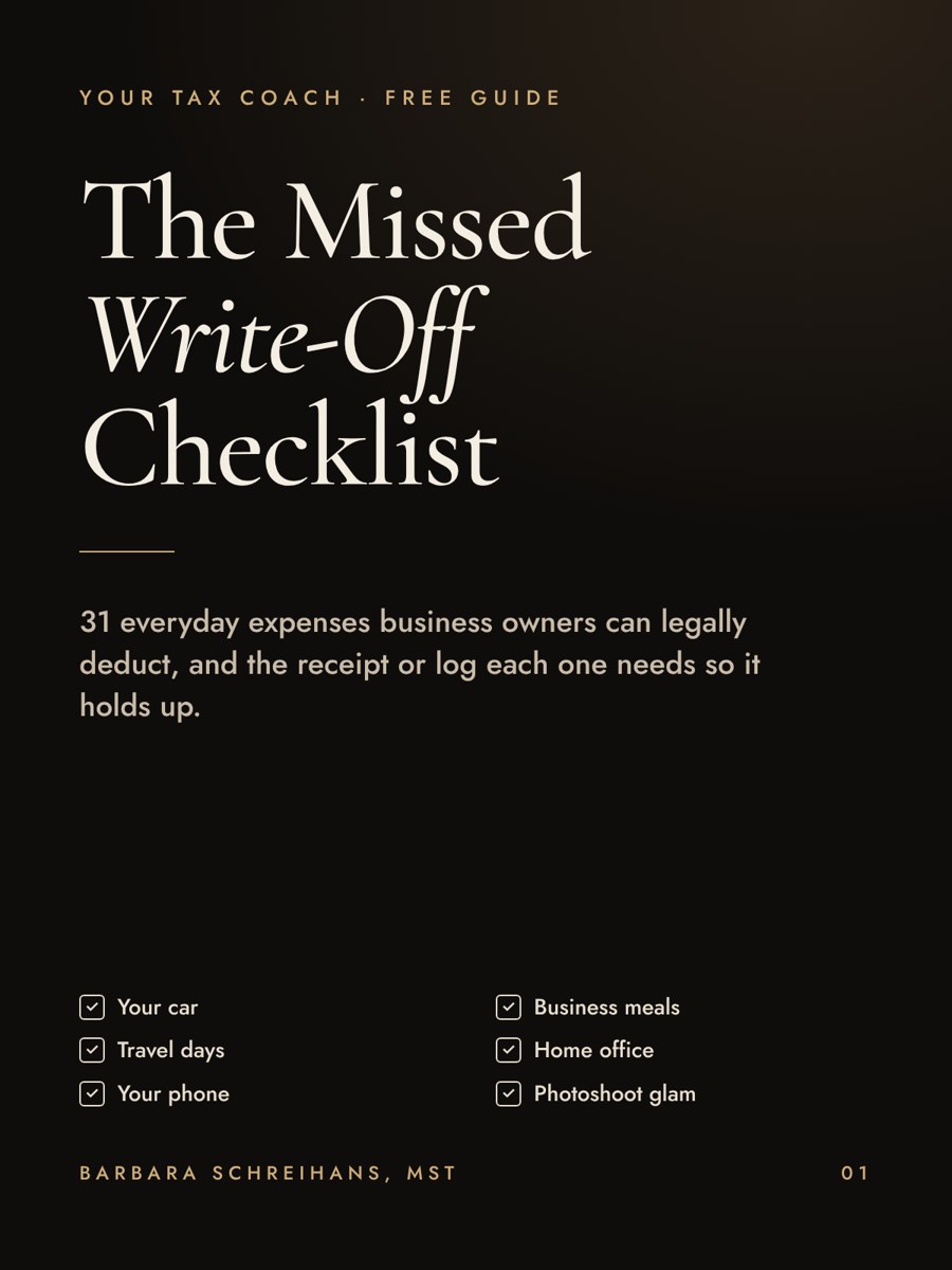 The Missed Write-Off Checklist cover